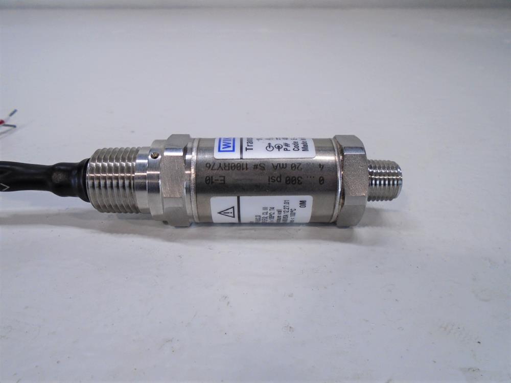 Wika E-10 Pressure Transmitter, 4363103, 0-300 PSI, E-10-A-PBI-NB-ZGX67-ZZ